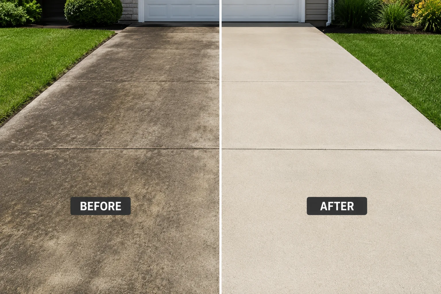 Clean Minneapolis residential walkway surface after the wash