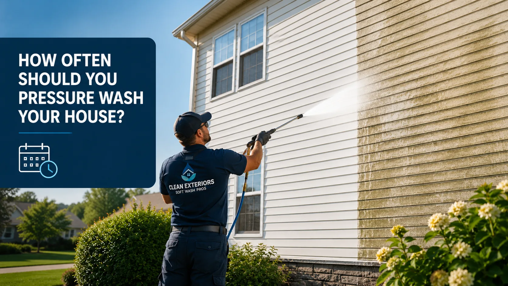 Minneapolis home being soft-washed